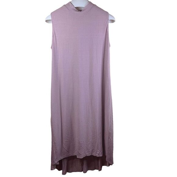 CATO Plus Size 18/22W Women's Sleeveless Mauve Maxi Dress High Neck Long High Lo - Picture 1 of 9